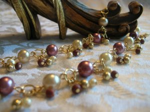 Handmade peal necklaceThe Crown Jewels by queenoscots